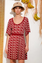 Load image into Gallery viewer, CHILL ISLAND MINI KNITTED DRESS BORDEAUX