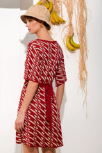 Load image into Gallery viewer, CHILL ISLAND MINI KNITTED DRESS BORDEAUX