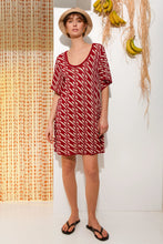 Load image into Gallery viewer, CHILL ISLAND MINI KNITTED DRESS BORDEAUX