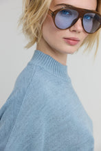 Load image into Gallery viewer, DERN Oversized knit sweater with high ribbed funnel neck