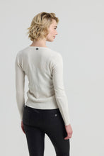 Load image into Gallery viewer, CHRISTINA Regular fit crew neck knit top with textured wave pattern
