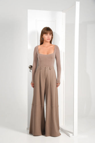 STEP PANTS TAUPE