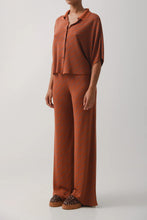 Load image into Gallery viewer, CARIBBEAN KNITTED PANTS BROWN