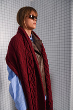 Load image into Gallery viewer, BRANCH OUT SCARF BORDEAUX