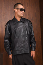 Load image into Gallery viewer, IDENTITY FAUX LEATHER JACKET