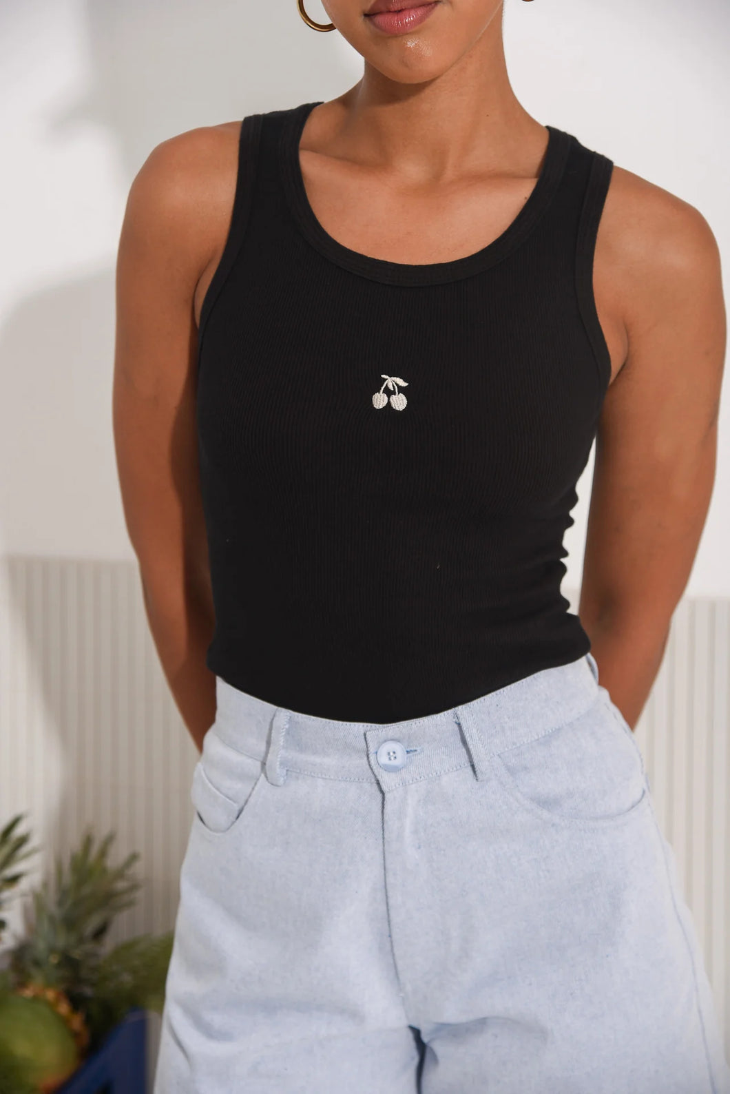 SALTFISH TANK TOP BLACK