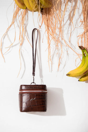 TING LEATHER BAG BROWN