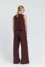 Load image into Gallery viewer, ATHALIA High-waisted pinstripe herringbone trousers