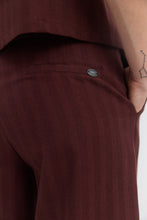 Load image into Gallery viewer, ATHALIA High-waisted pinstripe herringbone trousers