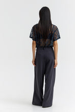 Load image into Gallery viewer, ALKEN High-waisted wide-leg tailored trousers with deep pleats