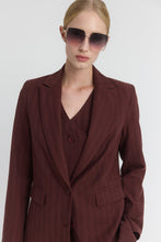Load image into Gallery viewer, BONNEL Tailored pinstripe herringbone blazer