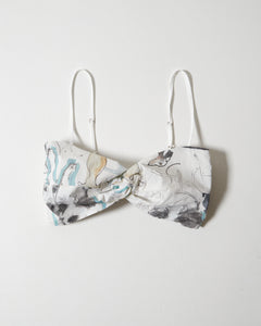 PRINTED COTTON BUSTIER TOP (PETS)