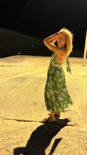 Load image into Gallery viewer, COTTON MAXI DRESS (TIGER GREEN)