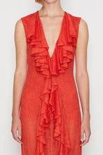 Load image into Gallery viewer, FLARE OF HEAVEN DRESS FIRE RED